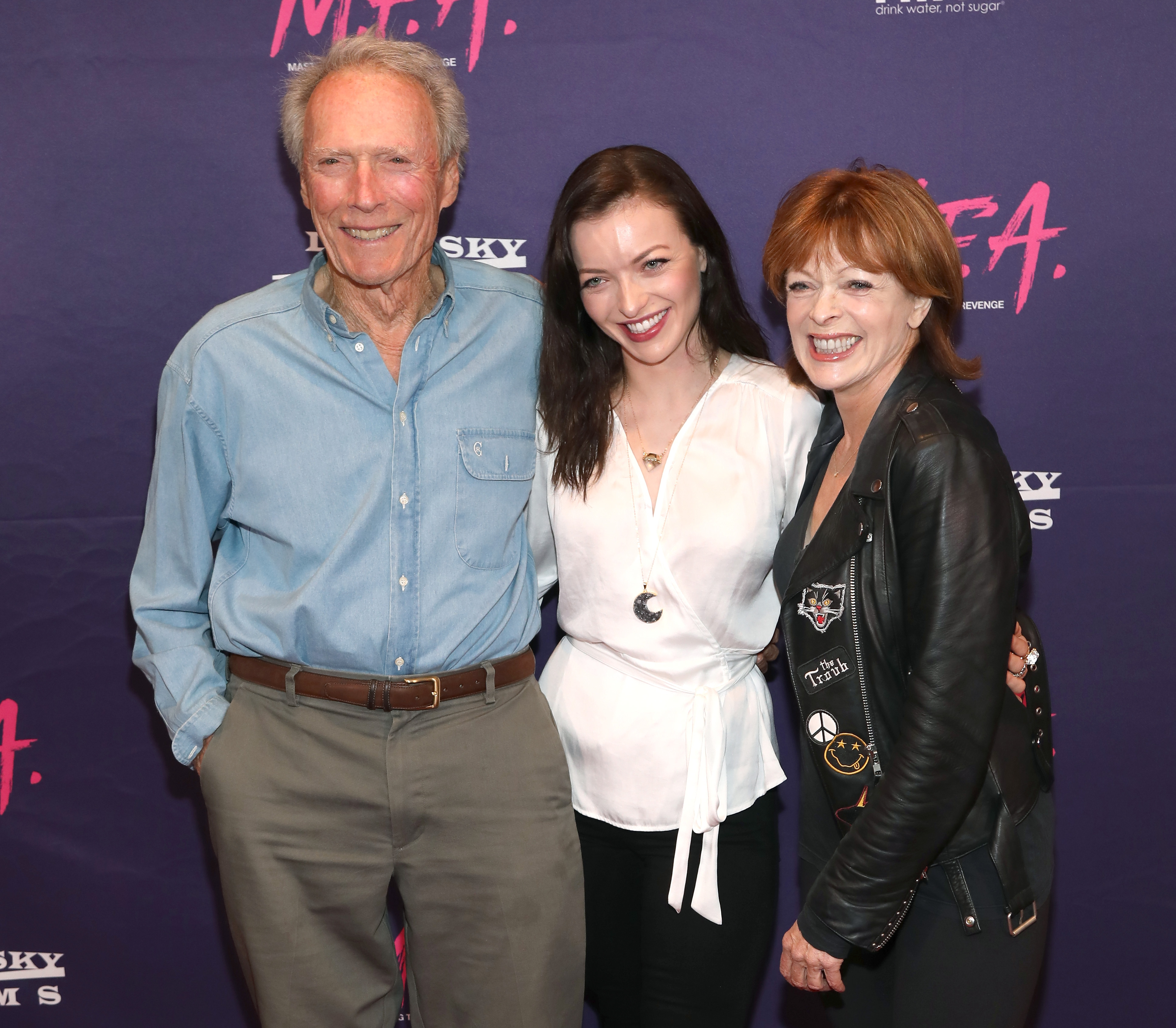 Clint Eastwood, Francesca Eastwood, and Frances Fisher attend the Premiere of Dark Sky Films' 