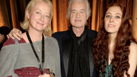 jimmy-page,-79,-introduces-girlfriend-scarlett-sabet,-34-(right)-to-his-52-year-old-daughter-(left)-at-a-luxury-dinner-in-dubai